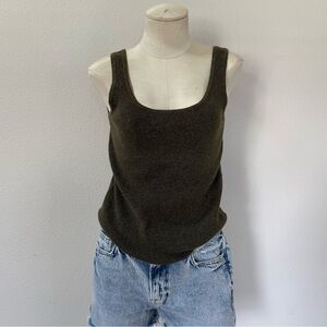 Olive Knit Tank